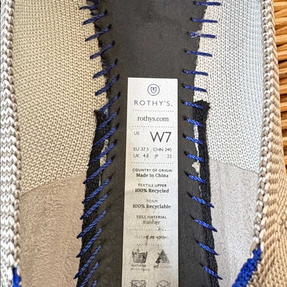 Rothy’s Size 7 OG Gray Round Toe EUC - Picture 4 of 6
